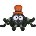 thumbnail image 1 of Gemmy Animated Airblown Inflatable Spider w/ Orange Hat Giant, 6 ft Tall, Multicolored, 1 of 3