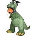thumbnail image 1 of Gemmy Animated Halloween Inflatable T Rex with Jack O' Lantern, 7.5 ft Tall, Multi, 1 of 4