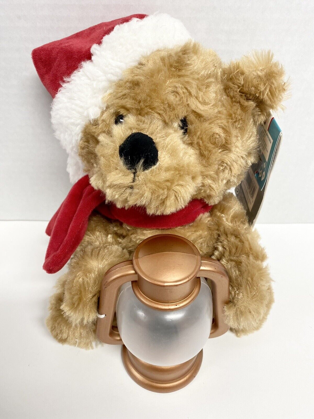 Gemmy Animated Lightshow Bear Lantern Plush 10 Christmas Jolly Old St Nicholas