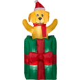 thumbnail image 1 of Christmas Airblown Inflatables Animated POP-Up Dog Gift Box, 2.7 ft., 1 of 2