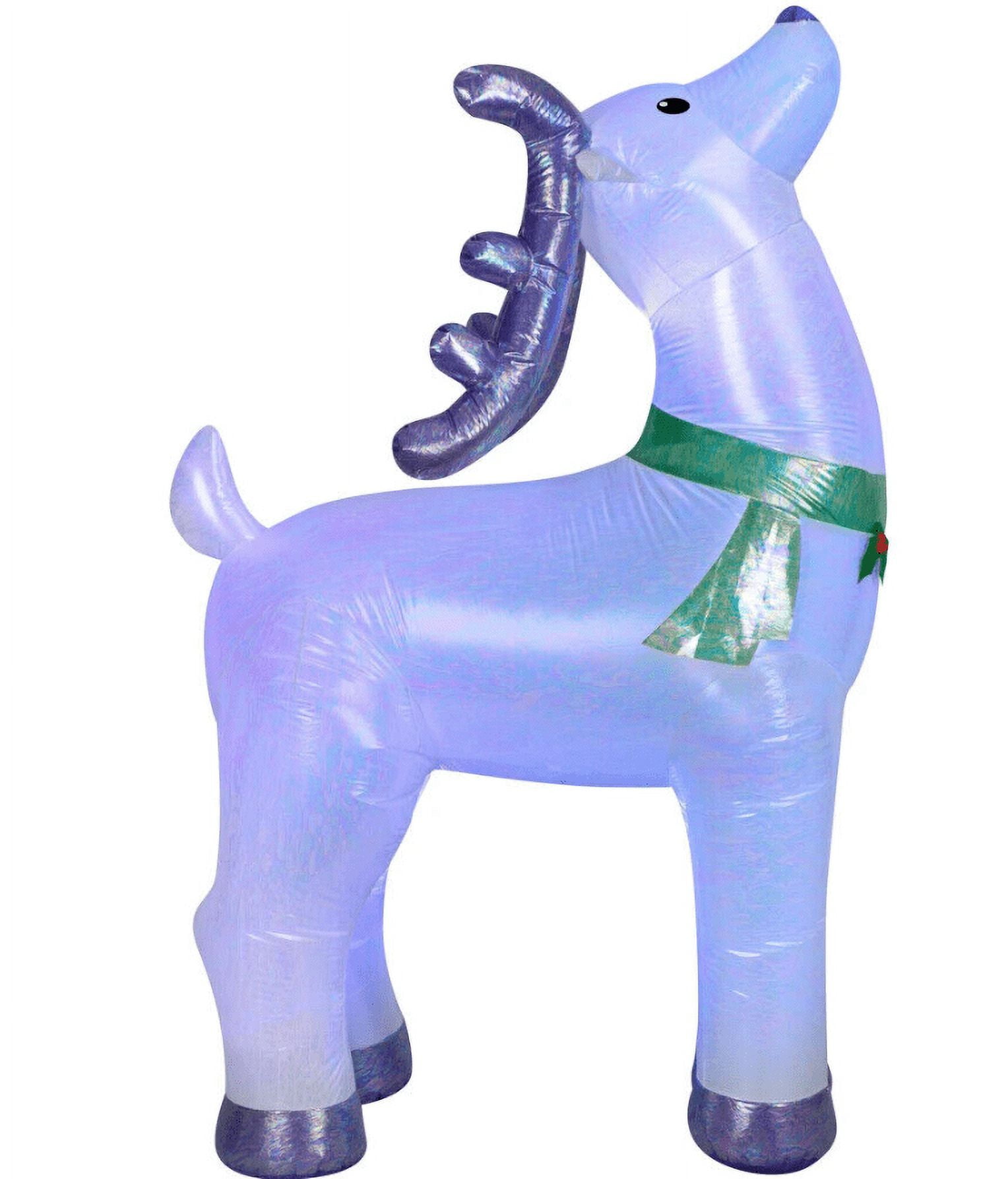 Gemmy Christmas Airblown Inflatable Mixed Media Silver Iridescent ...