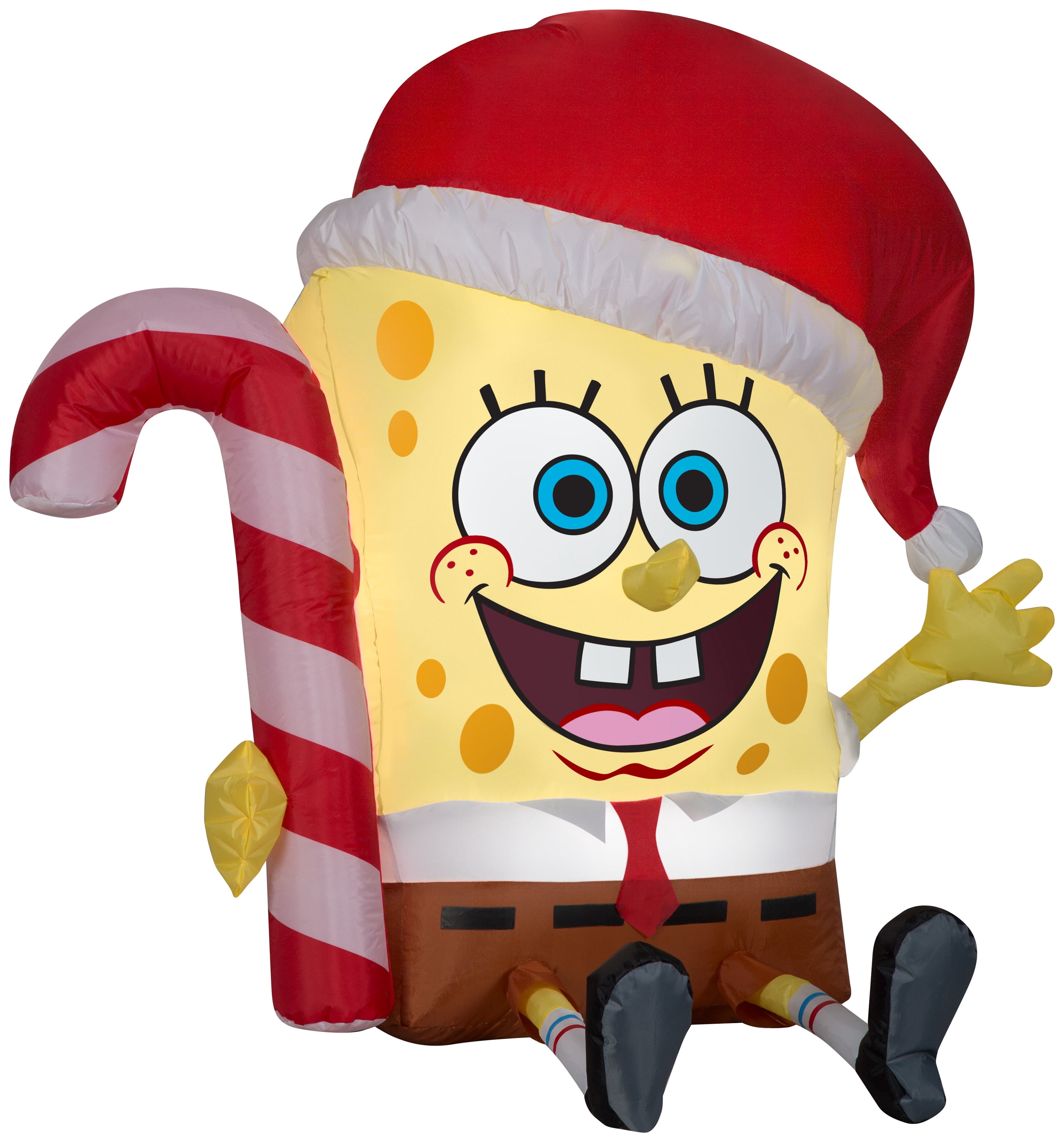 Gemmy Christmas Airblown Inflatable SpongeBob w/Candy Cane Nickelodeon ...