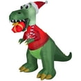 thumbnail image 1 of Gemmy Christmas Inflatable Dinosaur with Gift Box, 7.5 ft Tall, Multi, 1 of 4