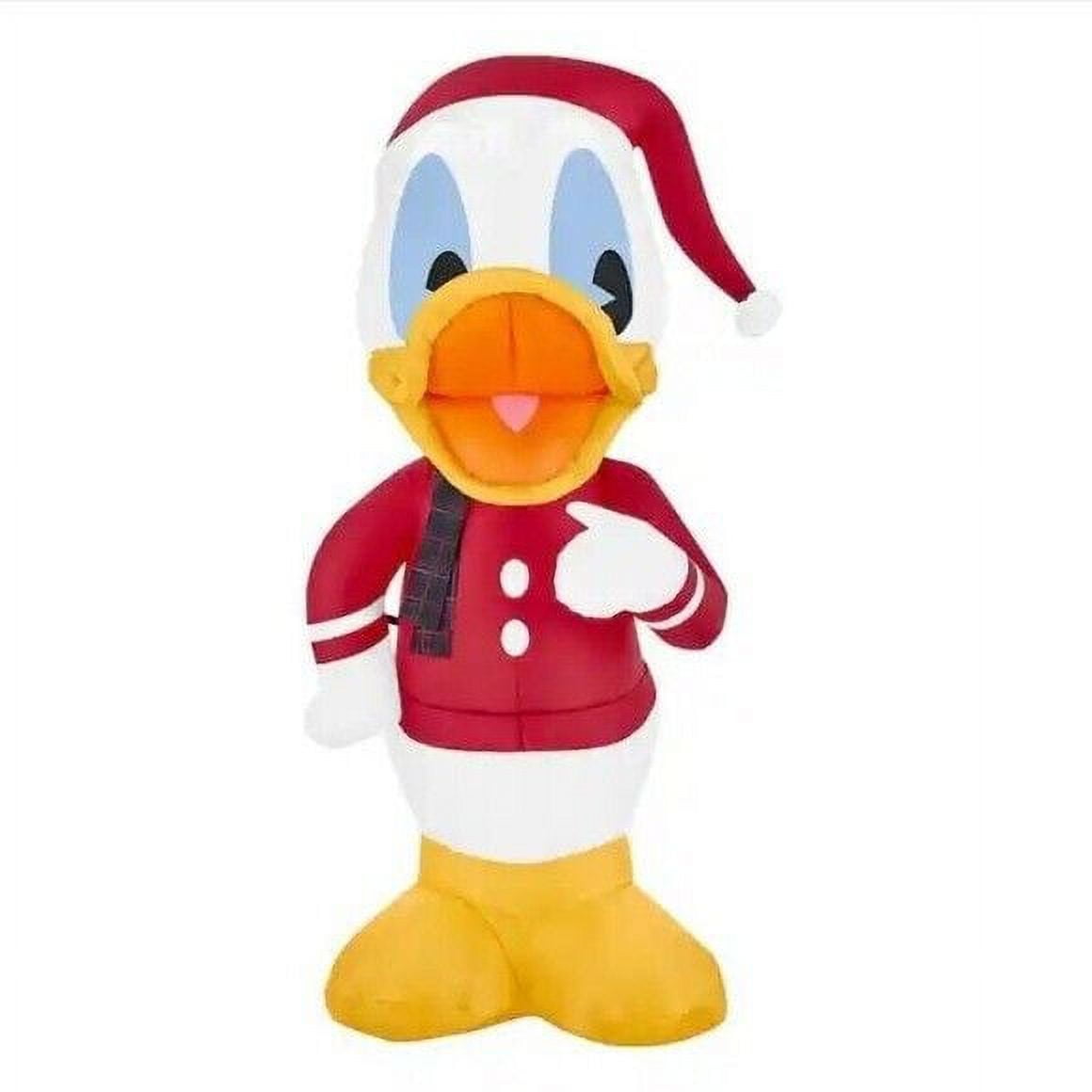 Gemmy Christmas Inflatable Donald Duck in Santa Suit, 3.5 ft Tall, Multi