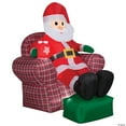 thumbnail image 1 of Gemmy Christmas Inflatable Santa in Recliner, 6 ft Tall, Multi, 1 of 1
