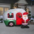 thumbnail image 1 of Gemmy Christmas Inflatable Santa's RV, 6 ft Tall, Multi, 1 of 4