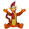 thumbnail image 1 of Gemmy Christmas Inflatable Tigger in Santa Hat, 3.5 ft Tall, Multi, 1 of 4