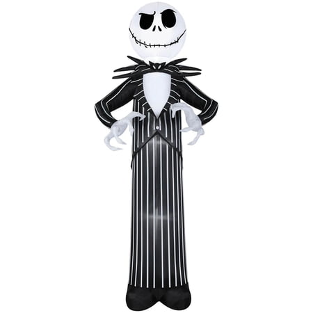 Disney Men's Jack Skellington Giant Halloween Costume Full Body Apparel - Black X-Large