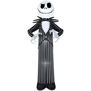 Gemmy Giant Halloween Inflatable Jack Skellington, 10 ft Tall, Multi