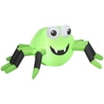 thumbnail image 1 of Gemmy Halloween Inflatable Green and Black Spider, 1.5 ft Tall, Multi, 1 of 4