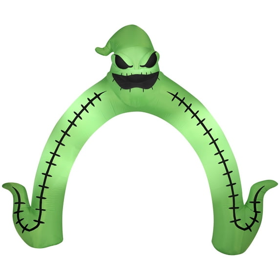 Gemmy Halloween Inflatable Oogie Boogie Archway, 10 ft Tall, Multi
