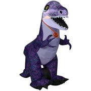 Gemmy Halloween Inflatable Purple Dinosaur, 3.5 ft Tall, Multi