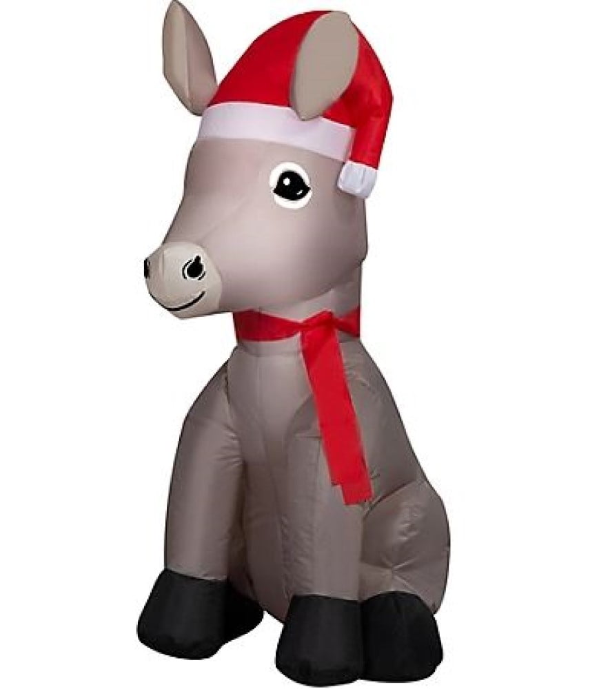 Gemmy Holiday Christmas Decor LED Light Inflatables AirblownDonkey, 3.
