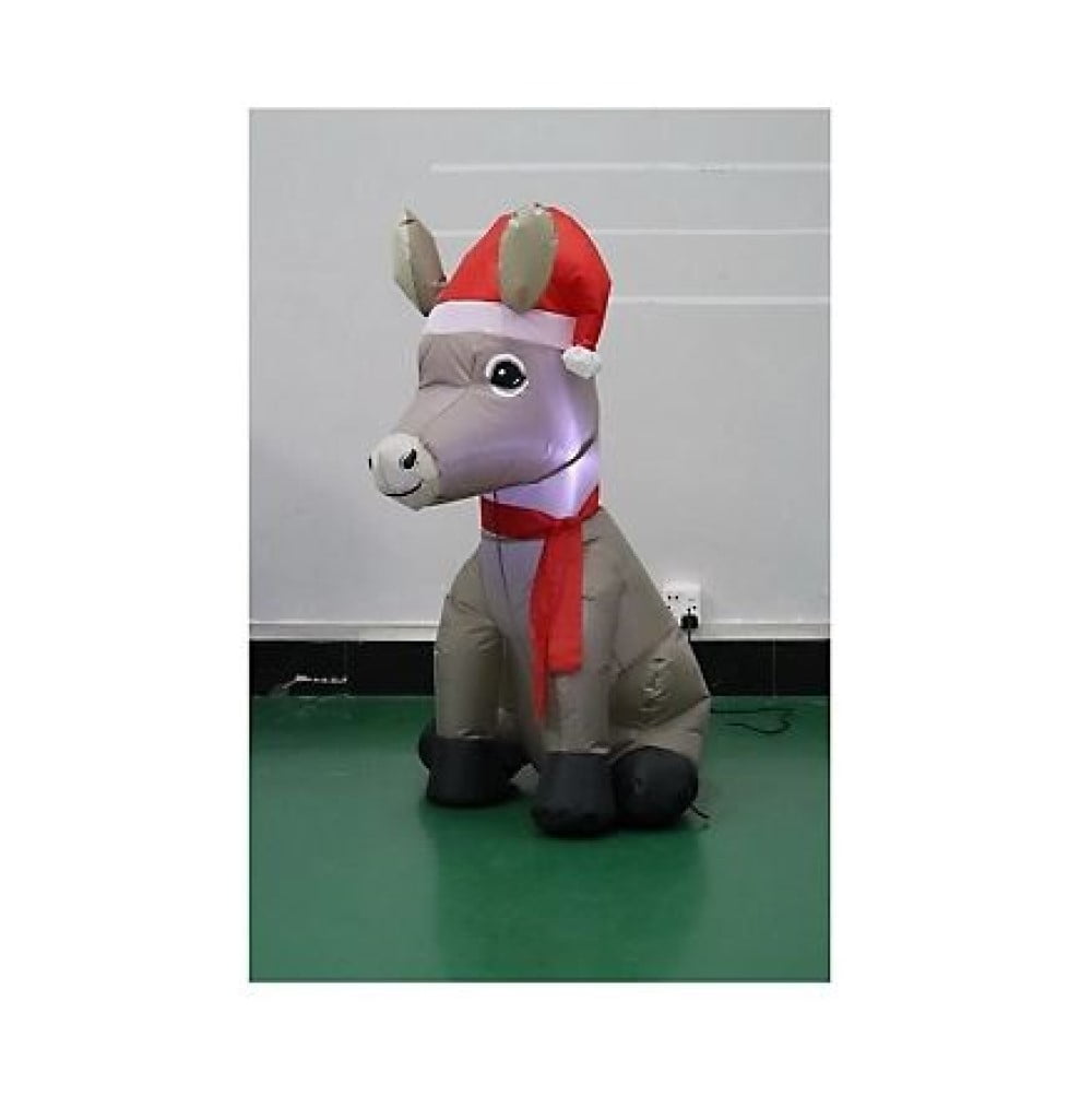Gemmy Holiday Christmas Decor LED Light Inflatables Airblown-Donkey, 3.5 ft Tall - Walmart.com