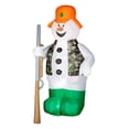 thumbnail image 1 of GEMMY INDUSTRIES Christmas Decoration, Lighted Inflatable Hunting Snowman, 6-Ft. 86231, 1 of 1