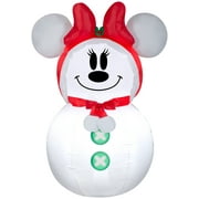 Gemmy Industries  3.5 ft. Christmas Airblown Inflatable Inflatable Minnie Mouse Snowman - Pack of 6
