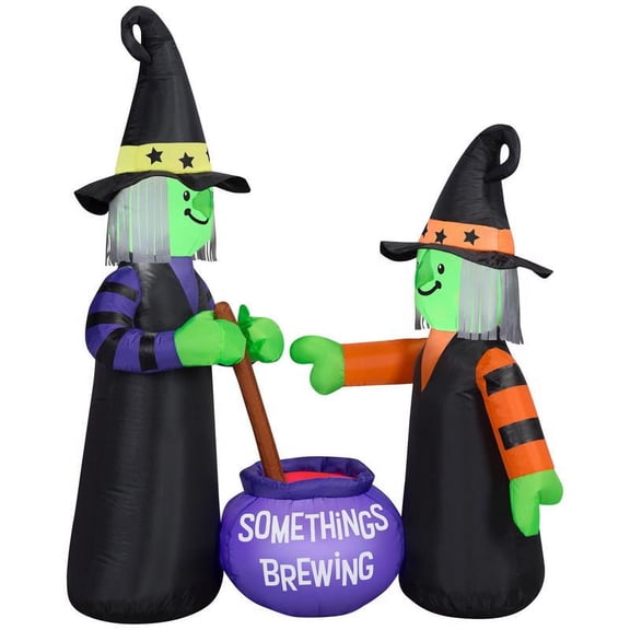 Gemmy Industries 9086274 4 ft. LED Prelit Witches Brewing Inflatable