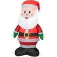 thumbnail image 1 of Gemmy Christmas Airblown Inflatable Outdoor Santa, 4 ft Tall, Multicolored, 1 of 2