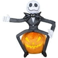 thumbnail image 1 of Gemmy Industries - NBC Jack On Pumpkin 18 Plush Front Door Greeter - One Size, 1 of 5