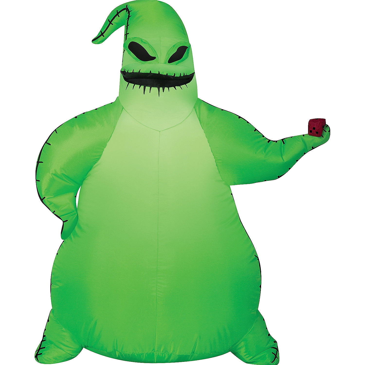 Gemmy Inflatable Green Oogie Boogie LED Lighted Yard Decoration - 42 in