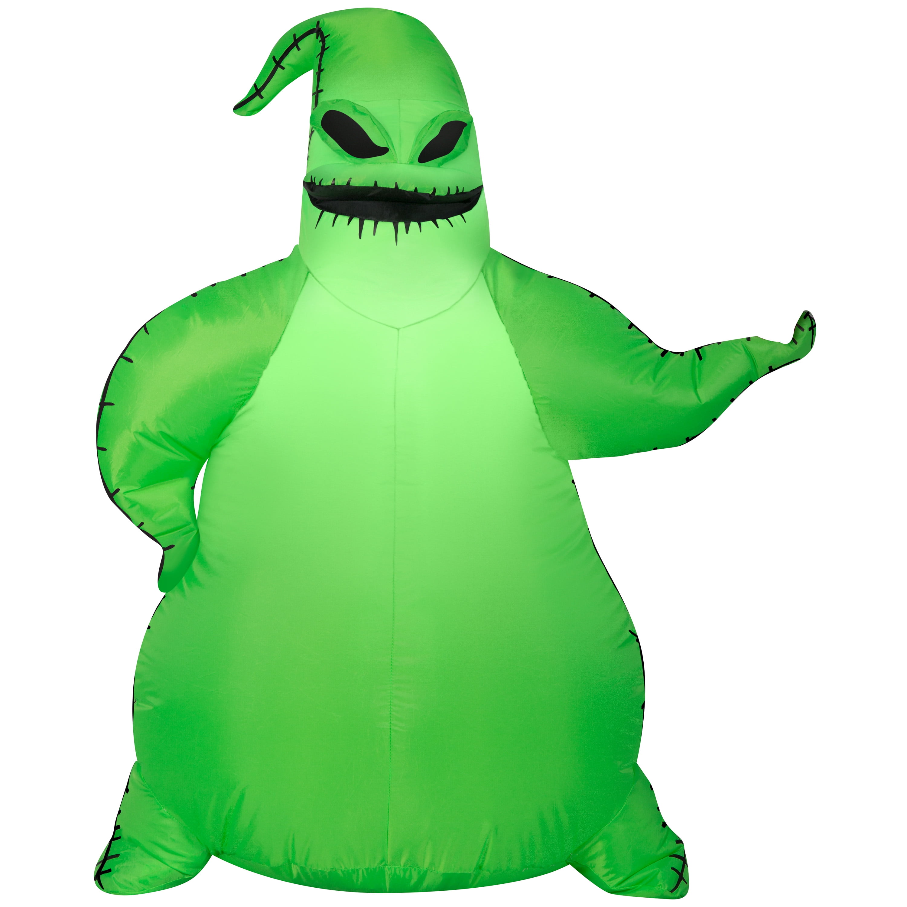 GEMMY Nightmare Before Christmas Airblown Inflatable Green Oogie Boogie Disney, 3.5 ft Tall, Green