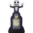thumbnail image 1 of Gemmy Inflatable Nightmare Before Christmas Master of Fright Jack Skellington LED Lighted Yard Decoration - 42 in, 1 of 2