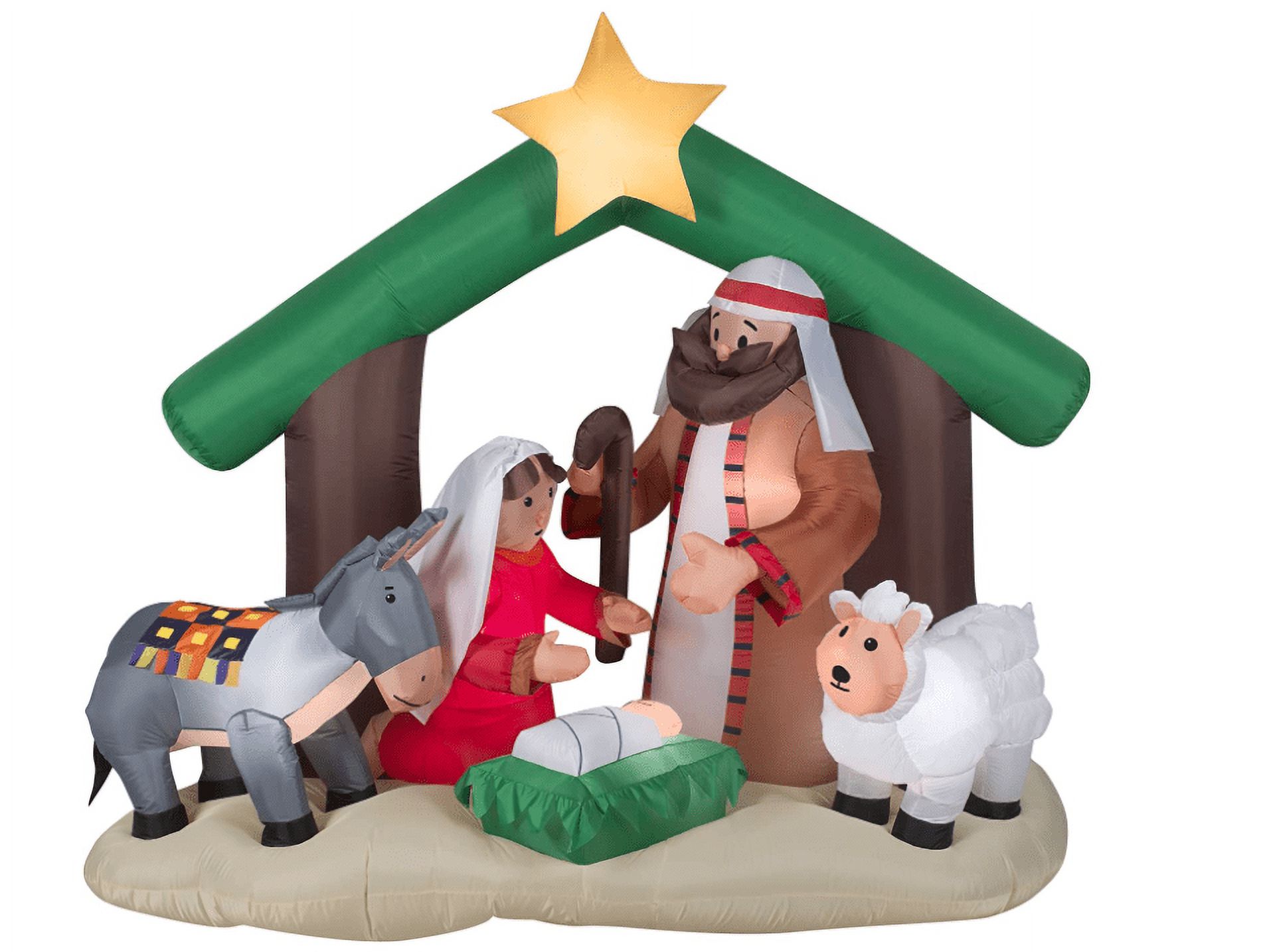 Gemmy Inflatables Holy Family Nativity Scene