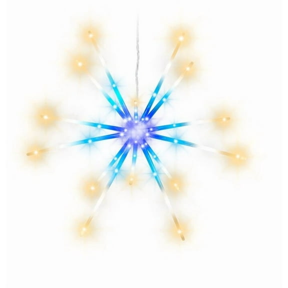 Gemmy LED LightShow 22-inch White/Blue StarBurst