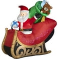 thumbnail image 1 of Airblown Mixed Media Santa Sleigh Inflatable, 1 of 3