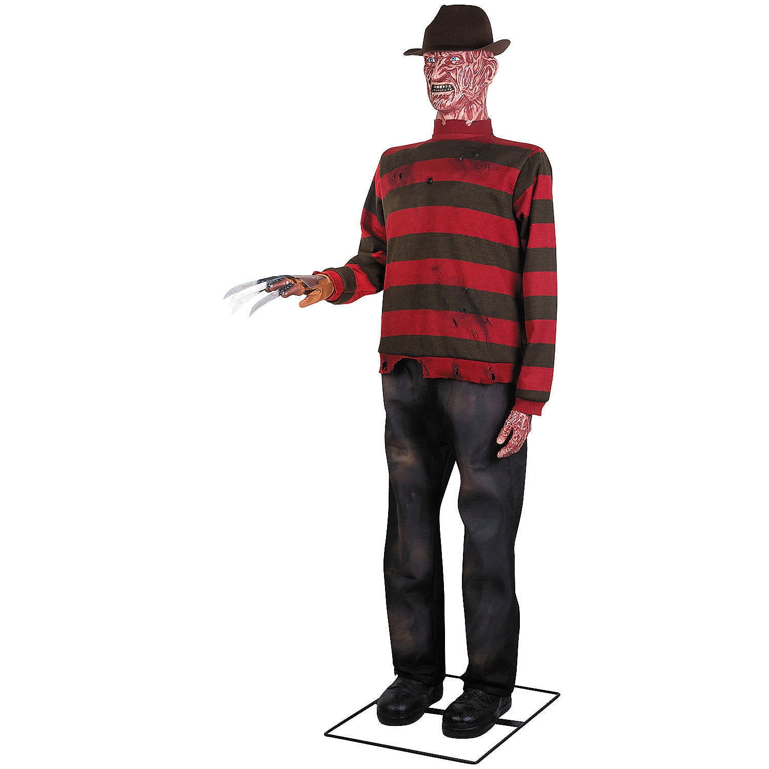 Gemmy Halloween Decorations: Lifesize Animated Freddy Krueger, 72in x