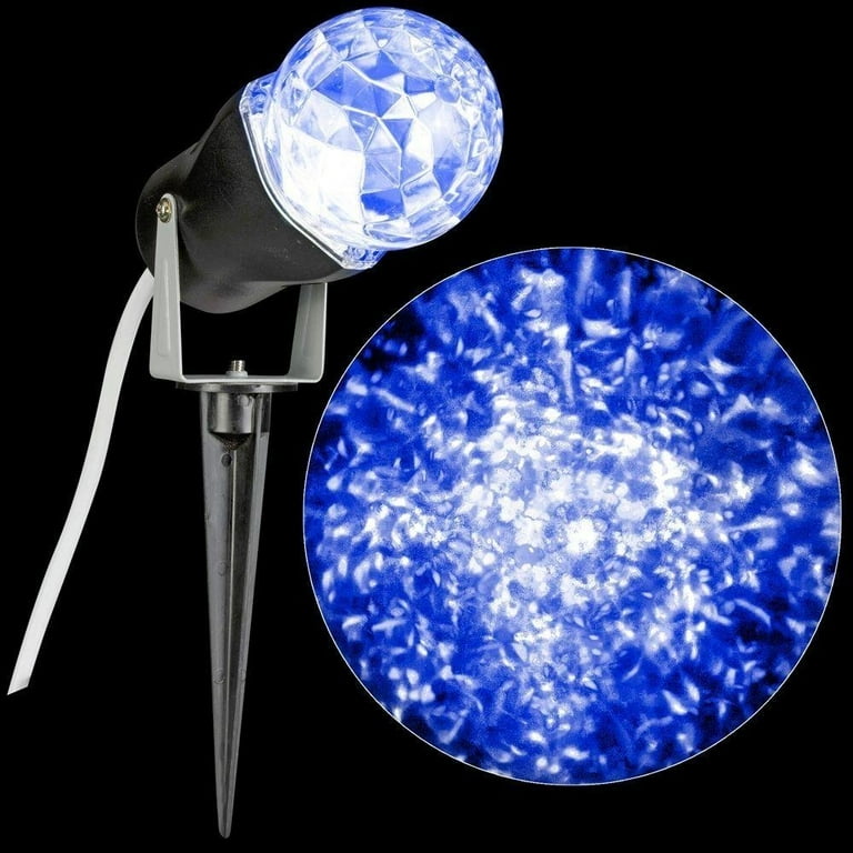 Gemmy Light Show LED Blue Projection Kaleidoscope for Outdoor Christmas Lawn Decoration