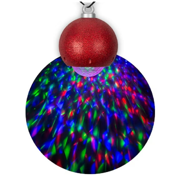 Gemmy LightShow Kaleidoscope Hanging Projection Ornament Multi-function Red