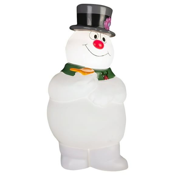 Gemmy Lighted Blow Mold Outdoor Decor Frosty w/Scarf 24" WB, Multi