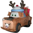 thumbnail image 1 of 5 ft. Airblown Inflatable Lighted Mater with Reindeer Hat and Present Christmas Decoration, 1 of 2