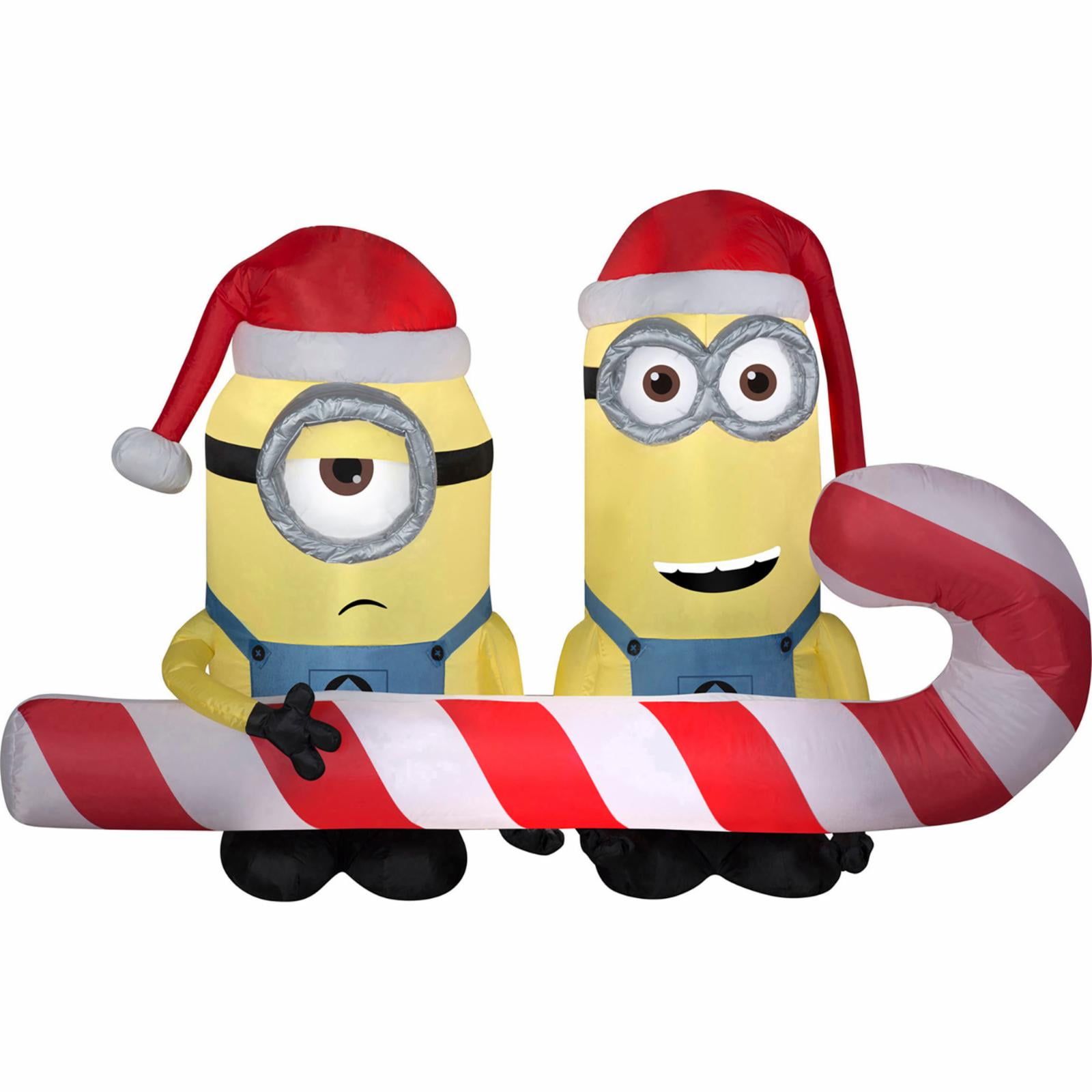Gemmy Minion and Candy Cane Outdoor Holiday Inflatable - Walmart.com