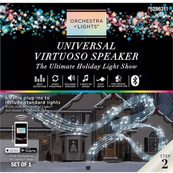 Gemmy Orchestra Of Lights Universal Virtuoso Speaker - Light Show