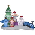 thumbnail image 1 of Gemmy Rudolph The Red Nosed Reindeer Island Of Misfit Toys Scene Airblown Yard Inflatable, 84.65", 1 of 2
