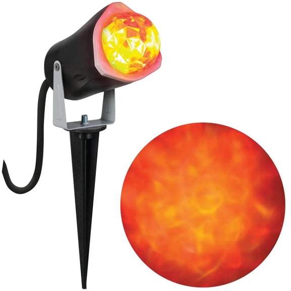 Gemmy Fire & Ice LED Lightshow Projector Halloween Decoration - 12 in