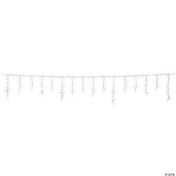 Gemmy SS883969G 10 ft. Lightshow Strands of Magic Tangle-Free Cool White LED Light Icicle String Christmas Outdoor Yard Decoration