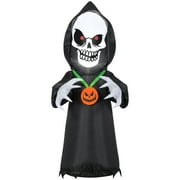 Gemmy Scary Skull Reaper Halloween Inflatable