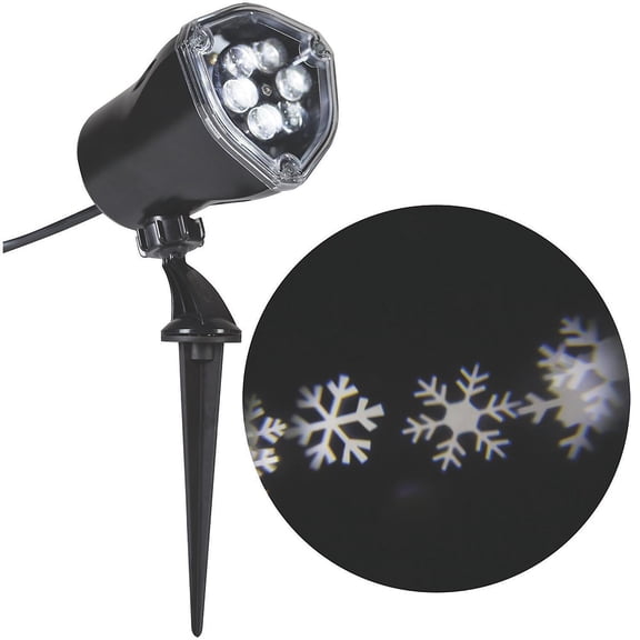 Gemmy Snow Flurries LED Light Show Projector - 12 in x 5 in