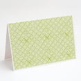 thumbnail image 1 of Gemoetric Circles on Green Watercolor Greeting Cards and Envelopes Pack of 8, 1 of 2