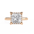 thumbnail image 1 of Gemone 14K Solid Gold 2 CT Princess Cut Lab Grown Diamond Halo Ring, 1 of 2