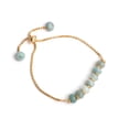 thumbnail image 1 of Gempires Amazonite Beads Bracelet For Women Girls, 14k Gold Plated Adjustable Jewelry, Gift For Her, 1 of 5