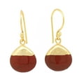 thumbnail image 1 of Gempires Red Jasper Pear Shaped Earrings, 14K Gold Plated Hooks, Women Fashion Earrings, 1 of 6