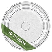 Gemroom 10.75 in Flat-Bottom Microwave Glass Plate for Sharp Microwave Compatible With Flat-Bottom 10 3/4" Sharp Microwave Turntable Plate replace part # NTNT-A007URE0 NTNT-A011WRE0 NTNT-A011WRF0
