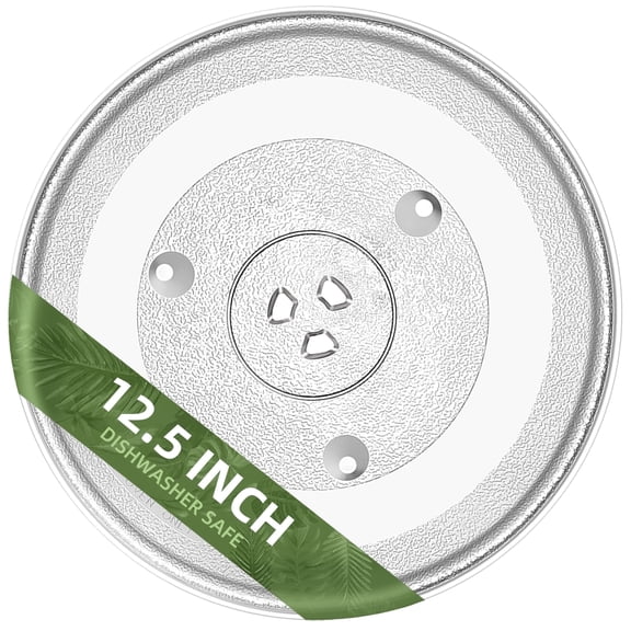 12.4" Microwave Plate Replacement For Frigidaire Microwave Compatible With 12 3/8 inch Frigidaire Microwave Glass Plate Part # 5304463314 5304472062 5304509437