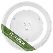Gemroom 12.5 in Middle-Coupler Microwave Glass Plate for Samsung Microwave Compatible With Middle-Coupler 12 1/2" Samsung Microwave Turntable Plate replace part # 14200206 AP4231212 DE74-20015