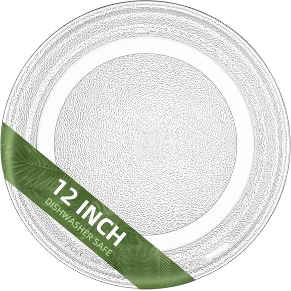 Gemroom 12" LG Microwave Glass Plate 3390W1A044B 3390W1G004 Compatible With GE Microwave Glass Plate Replacement WB49X10021 WB49X10157