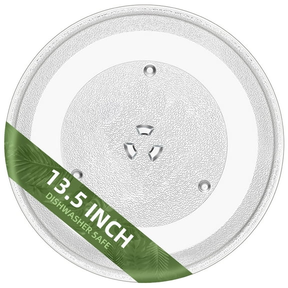 Gemroom 13.5" Microwave Glass Turntable Plate Compatible with 5304509621 Frigidaire microwave plate WB39X10032 GE microwave plate replacement JVM3106 WB49X10002 13 1/2" Samsung Plate DE74-20016A